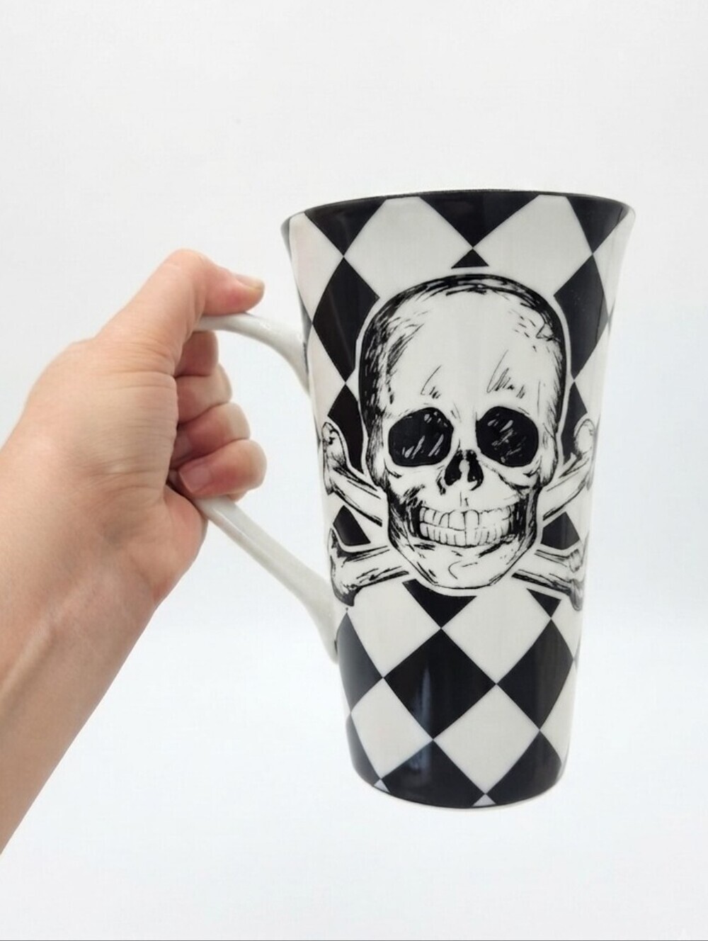 Skulls By Coventry Porcelain Tall Coffee Latte Mug PTS Replacement Discontinued